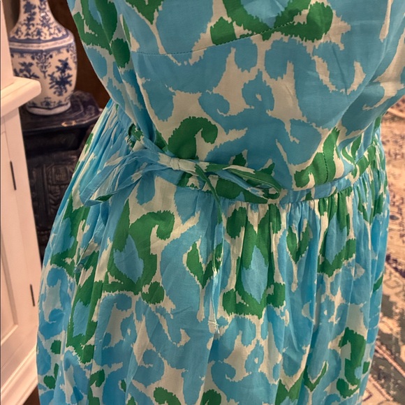 Talbot Petite Ikat Medallion Tiered Maxi Dress - Picture 7 of 14